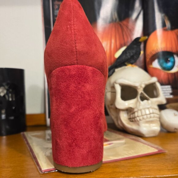 ๐ Autumn Enchantment Heels โ Franco Sarto ๐ Size 9  Suede block heels - Picture 7 of 8